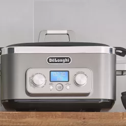 De'Longhi Livenza Multi-Cooker, Stainless Steel - 6 qt - Crock Pot Slow Cooker