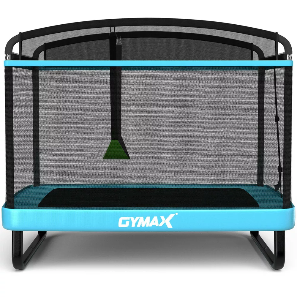 Costway 6FT Kids Recreational Trampoline W/Swing Safety Enclosure Indoor/Outdoor