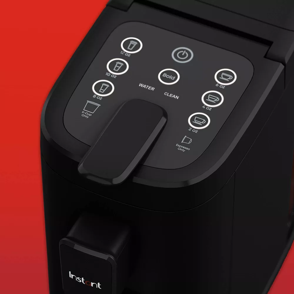 Instant Dual Pod Plus 3-in-1 Coffee Maker with Espresso Machine, Pod Coffee Maker and Ground Coffee, Nespresso Capsules Compatible - Black