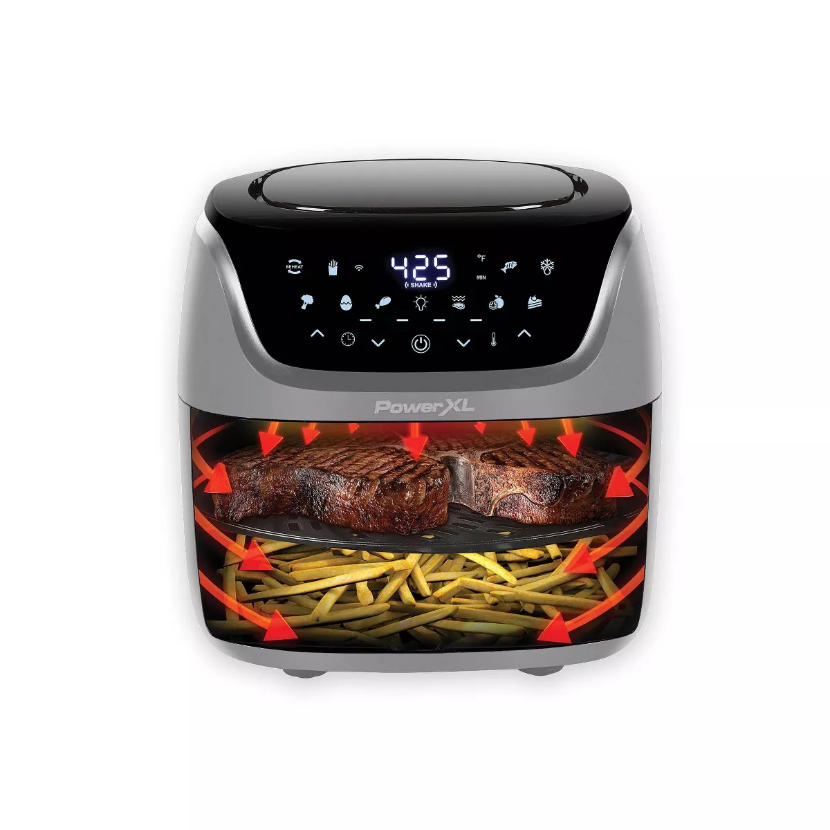 PowerXL 6qt Vortex Pro Air Fryer - Smart - Slate