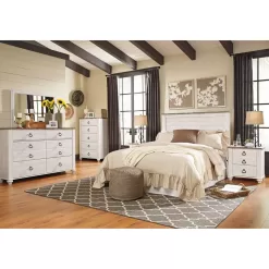 Signature Design by Ashley Willowton Chest of Drawers Cream