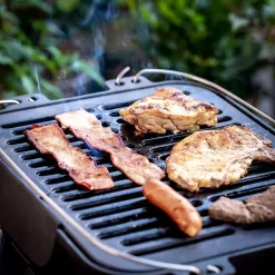 Bruntmor Heavy Duty Pre-Seasoned Cast Iron Portable Grill