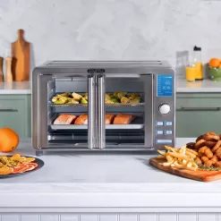 Gourmia 9-Slice Digital Air Fryer Oven with 14 One-Touch Cooking Functions and Auto French Doors