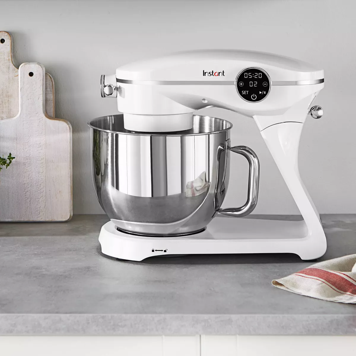 Instant 7.4qt 10 Speed Stand Mixer Pro - Pearl White