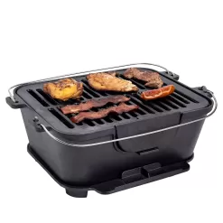 Bruntmor Heavy Duty Pre-Seasoned Cast Iron Portable Grill