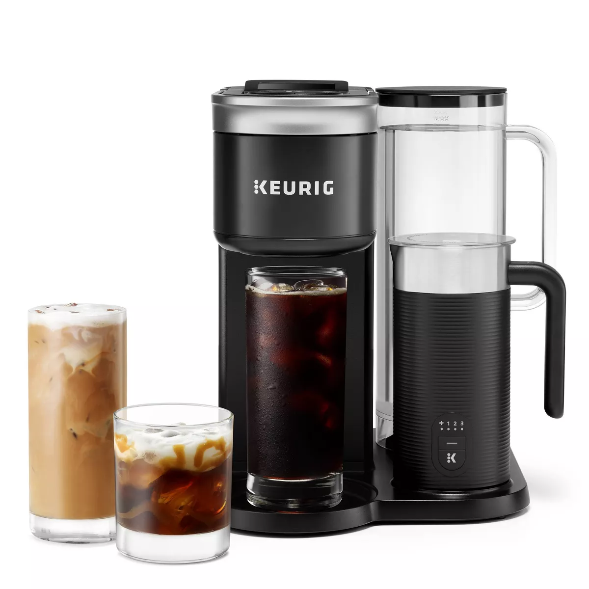 Keurig K-Café SMART Single-Serve Coffee Maker with WiFi Compatibility, 6 Brew Sizes - Black