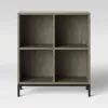 Threshold 34" Loring 4 Cube Bookcase - Gray