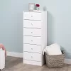 Prepac Astrid 6 Drawer Tall Chest - White
