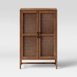 Threshold Warwick Library Cabinet - Brown