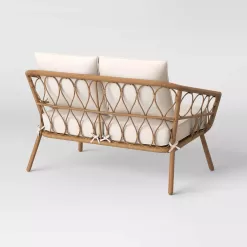 Threshold Britanna Patio Loveseat, Outdoor Furniture - Natural