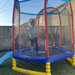 Little Tikes Climb and Slide 7' Trampoline