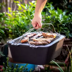 Bruntmor Heavy Duty Pre-Seasoned Cast Iron Portable Grill