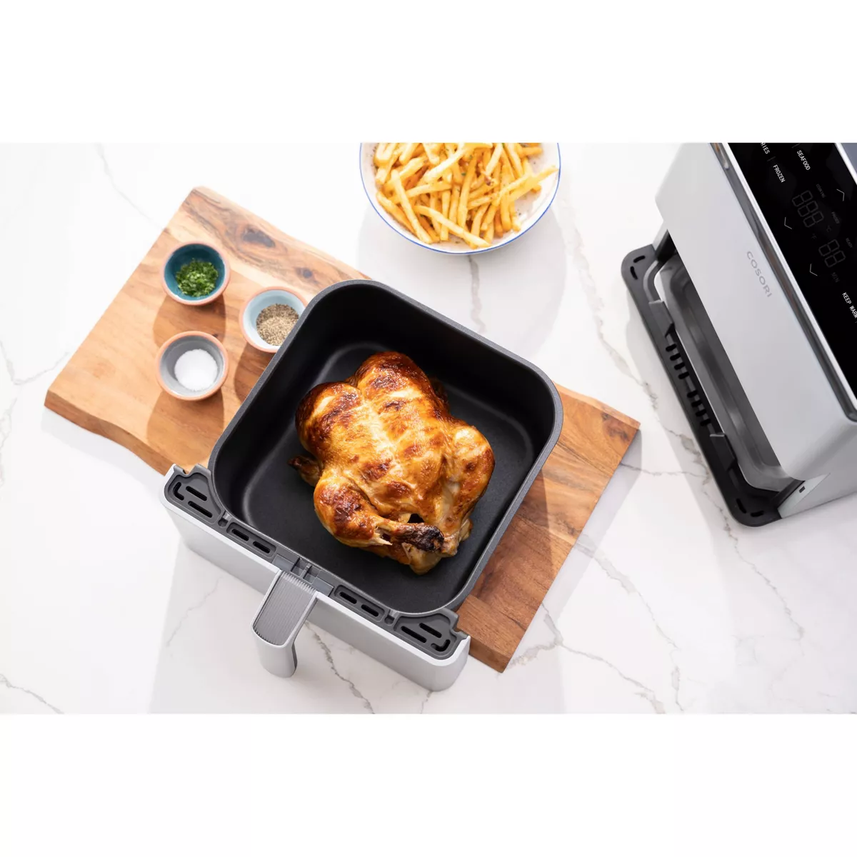 Cosori 6.8qt DualBlaze Air Fryer with Skewer Rack - Gray
