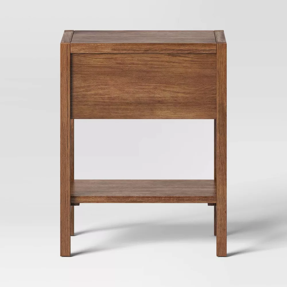 Threshold Warwick End Table with Drawer - Brown