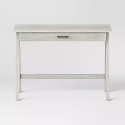 Threshold Paulo Wood Writing Desk with Drawer - Off White