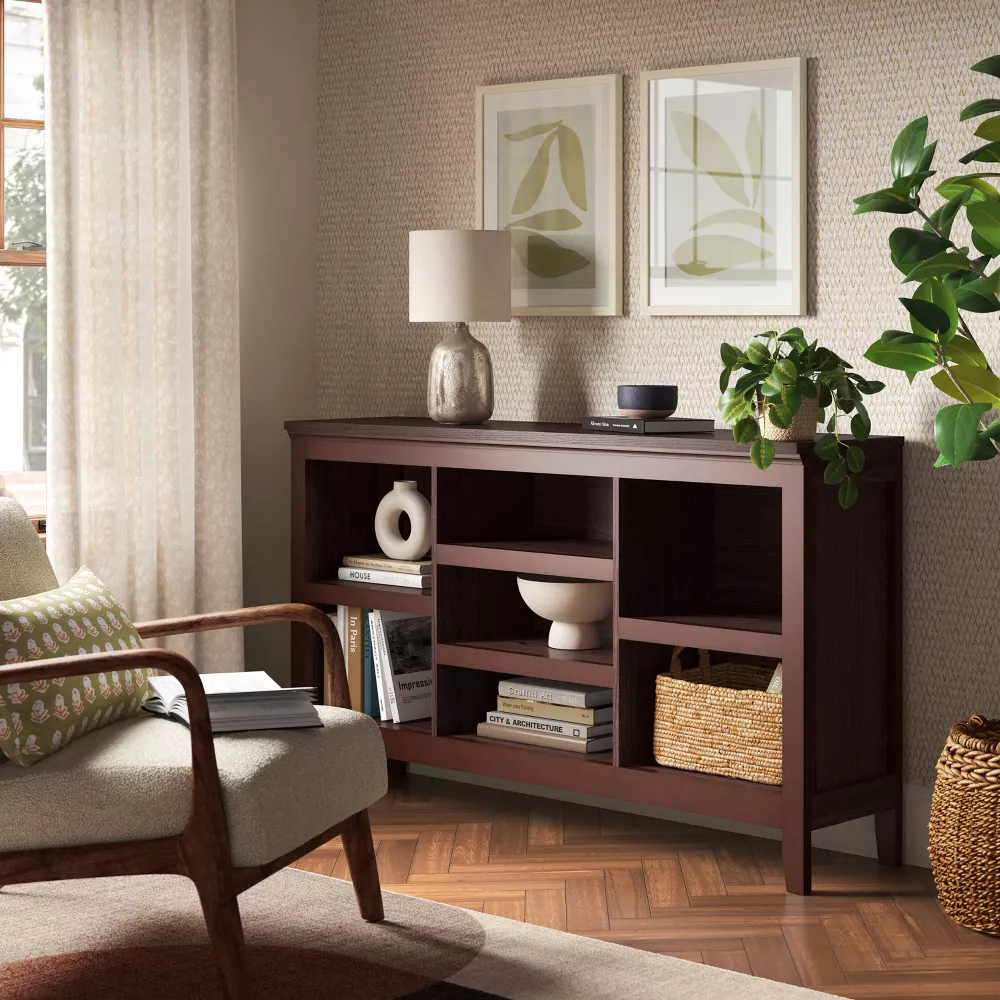 Threshold 32" Carson Horizontal Bookcase with Adjustable Shelves