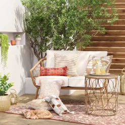 Threshold Britanna Patio Loveseat, Outdoor Furniture - Natural