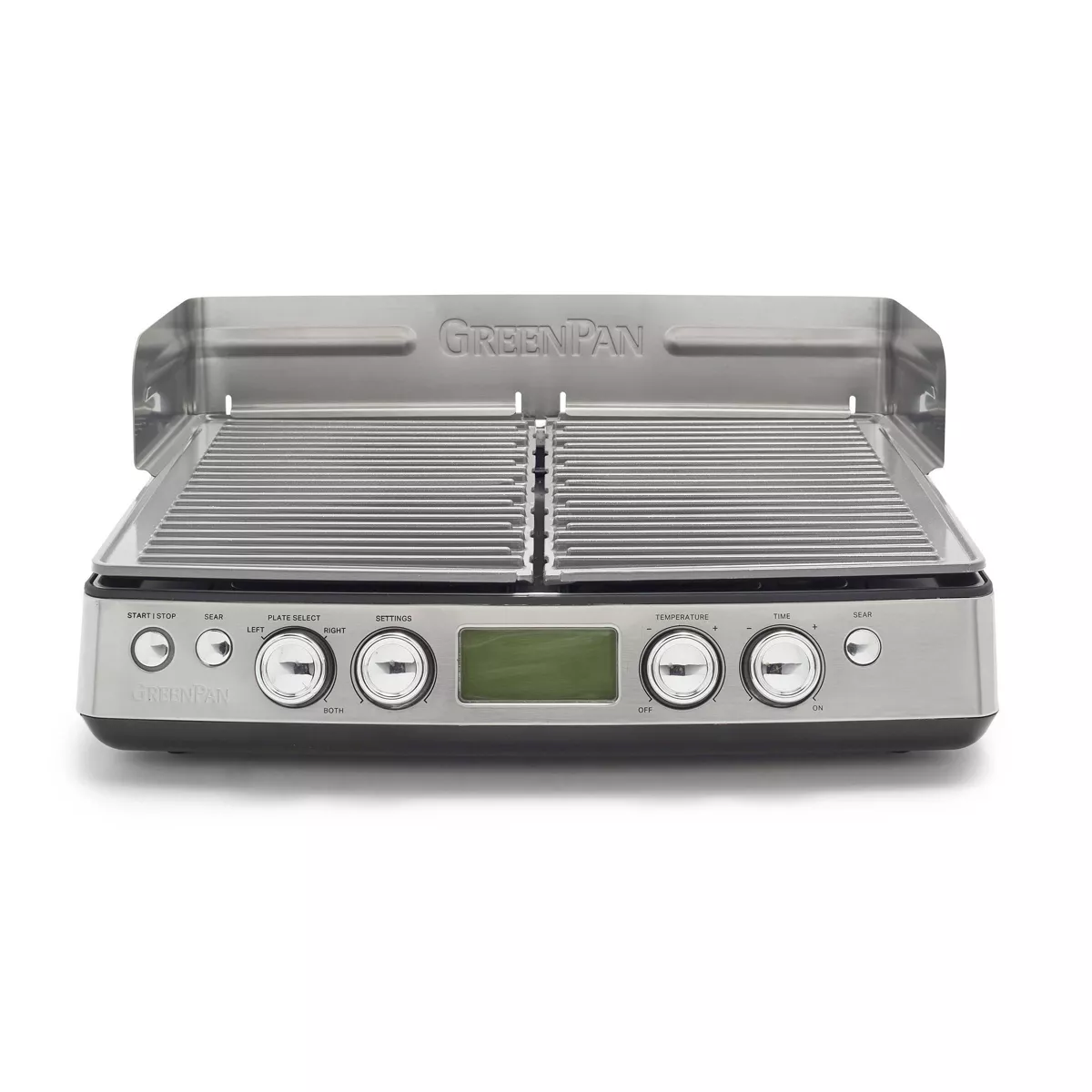 GreenPan Elite Indoor Ceramic Nonstick XL Smoke-Less Grill & Griddle - Black