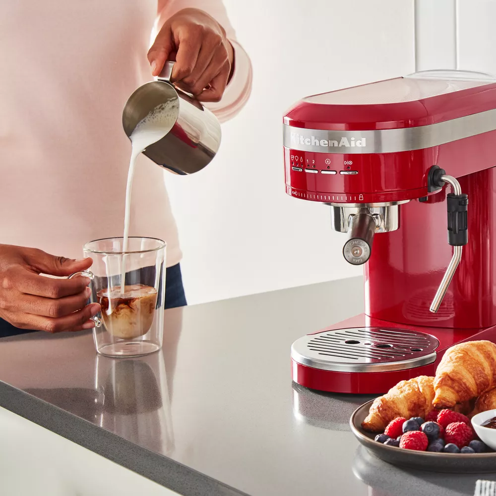 KitchenAid Semi-Automatic Espresso Machine - Empire Red
