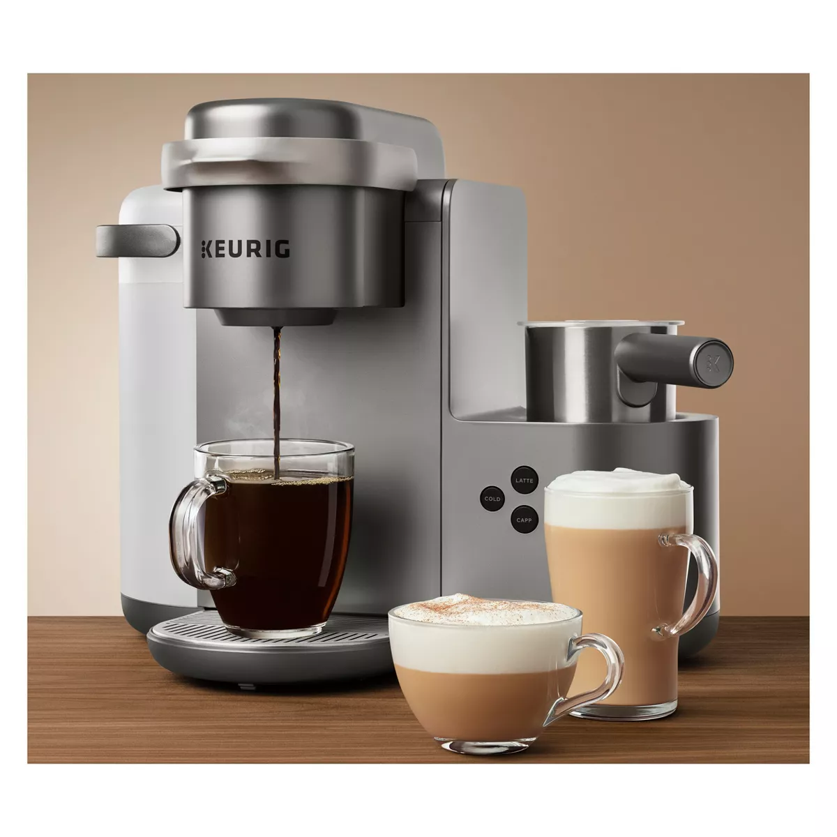 Keurig K-Cafe Special Edition Single-Serve K-Cup Pod Coffee, Latte and Cappuccino Maker - Nickel