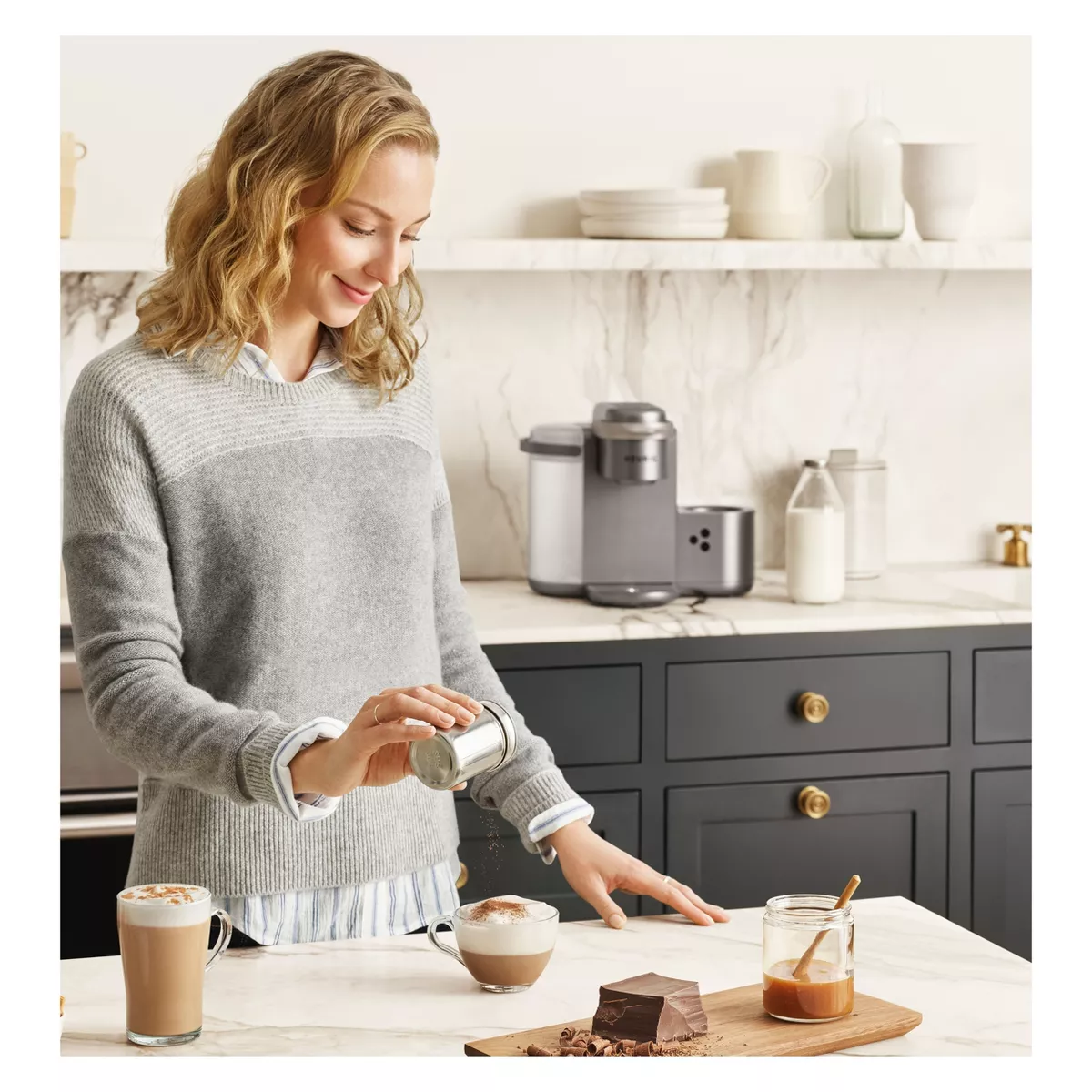 Keurig K-Cafe Special Edition Single-Serve K-Cup Pod Coffee, Latte and Cappuccino Maker - Nickel