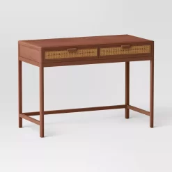 Threshold Minsmere Writing Desk with Drawers Brown