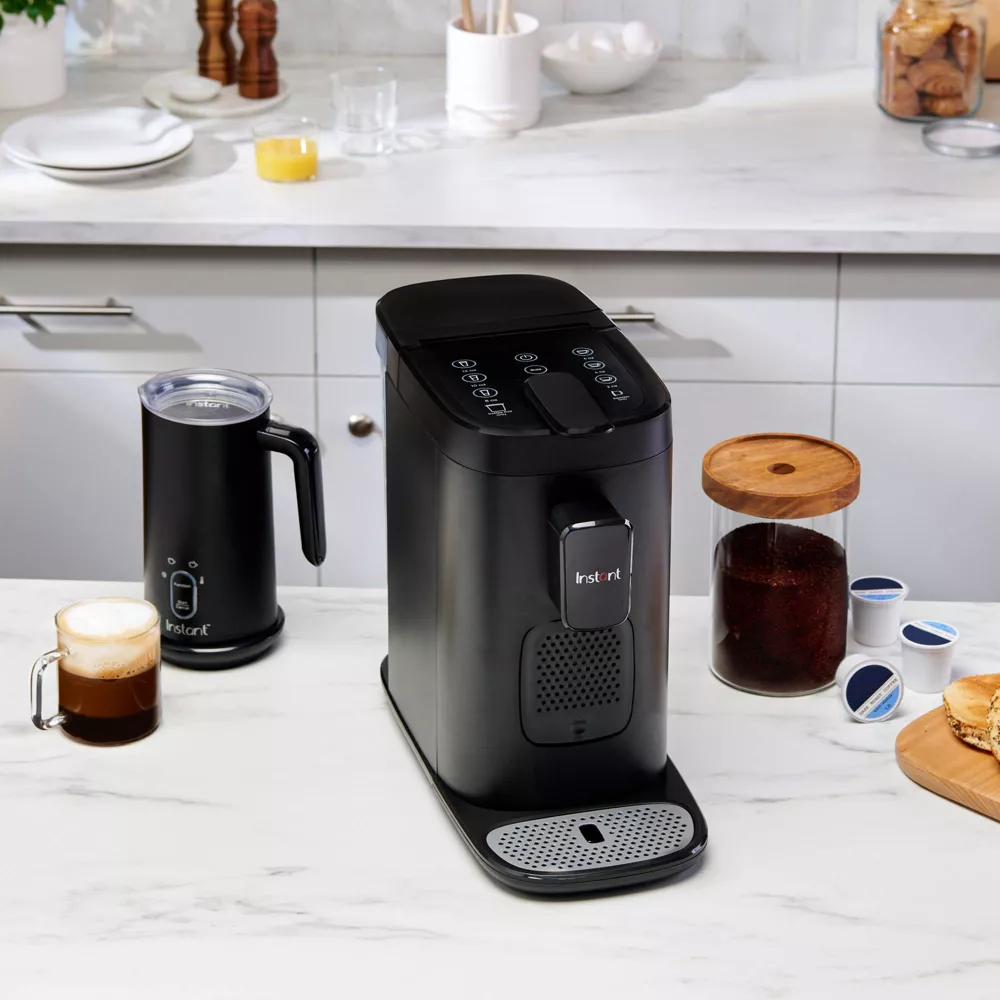 Instant Dual Pod Plus 3-in-1 Coffee Maker with Espresso Machine, Pod Coffee Maker and Ground Coffee, Nespresso Capsules Compatible - Black