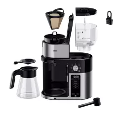 Braun MultiServe Plus 10-Cup Pod Free Drip Coffee Maker, 7 Brew Sizes / Hot & Cold Brew, KF9250BK