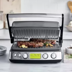 GreenPan Elite Indoor Ceramic Nonstick Multi Grill Griddle & Waffle Maker - Graphite Gray