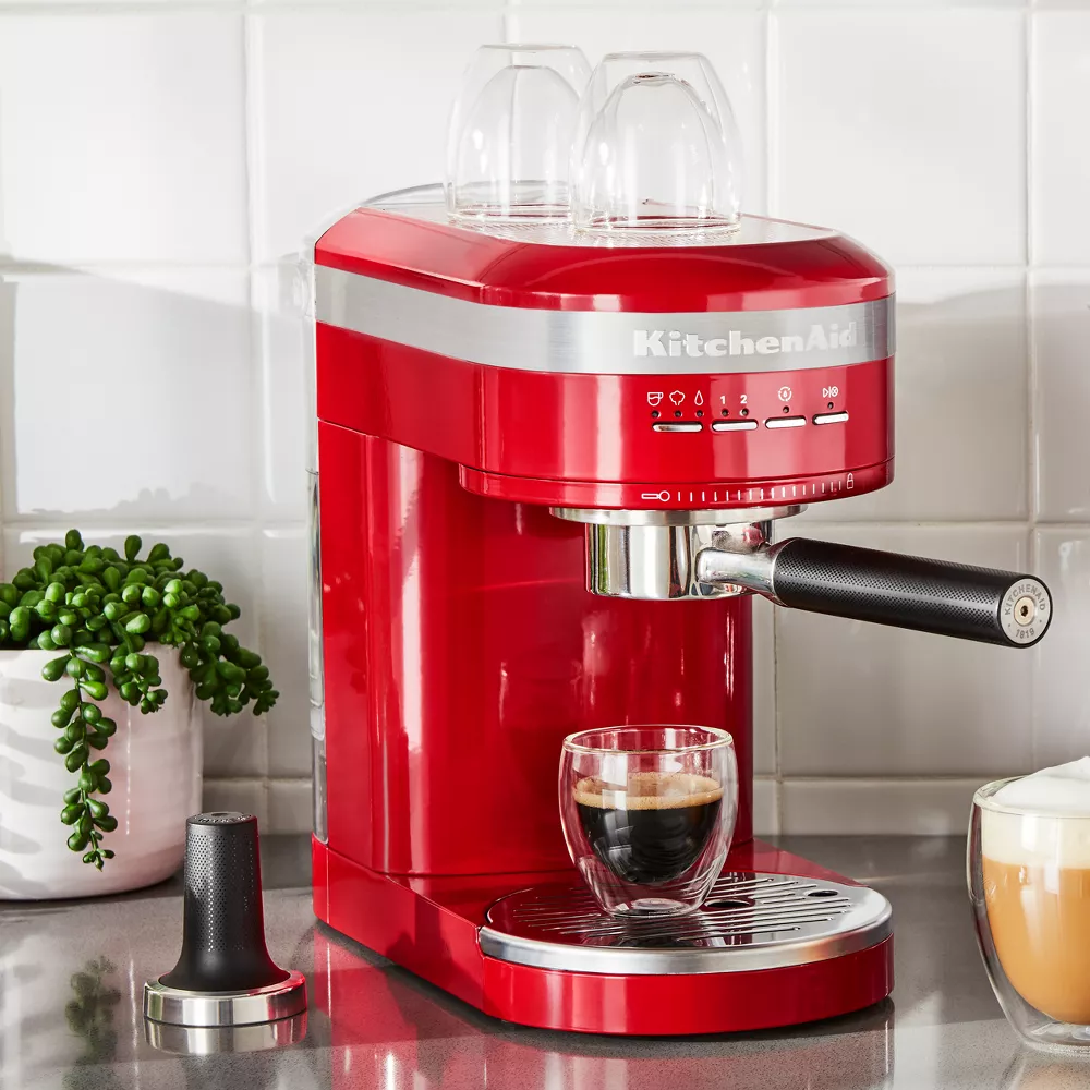 KitchenAid Semi-Automatic Espresso Machine - Empire Red
