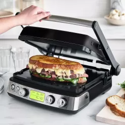 GreenPan Elite Ceramic Nonstick 7-in-1 Multi-Function Contact Grill & Griddle and Waffle Maker