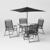 Room Essentials 6pc Patio Dining Set with Umbrella, Outdoor Furniture Set