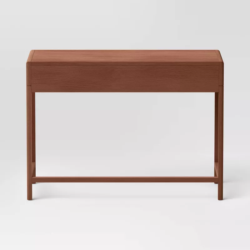 Threshold Minsmere Writing Desk with Drawers Brown - Image 2