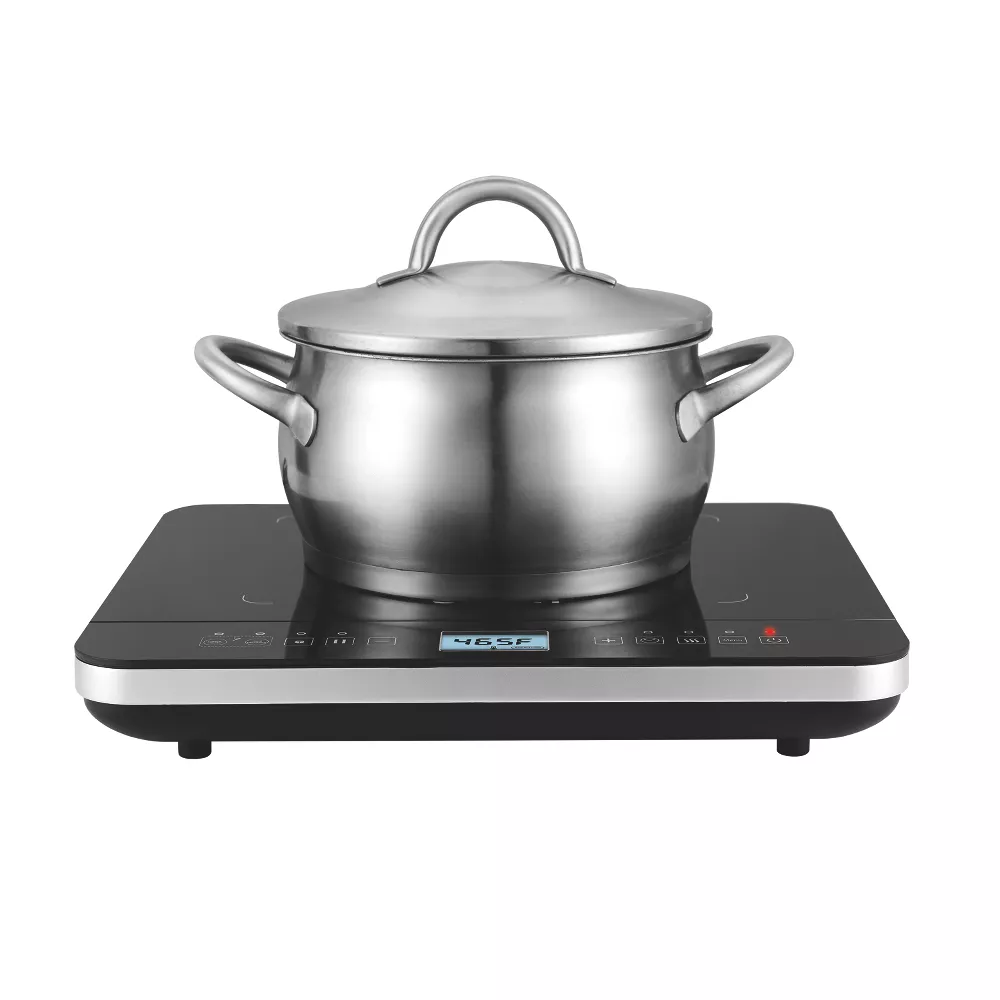 Salton Induction Cooktop with Temperature Probe Black
