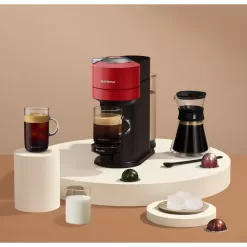 Nespresso Vertuo Next Bundle Coffee Maker and Espresso Machine by Breville - Red