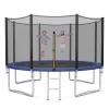 Costway 8/10/12/14/15/16 FT Outdoor Trampoline Bounce Combo W/Safety Closure Net Ladder