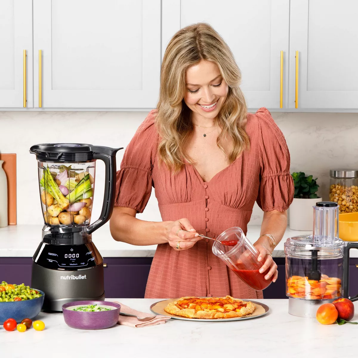 NutriBullet 64oz 1500W Triple Prep 3-Speed Kitchen System Black