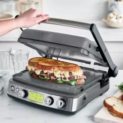 GreenPan Elite Indoor Ceramic Nonstick Multi Grill Griddle & Waffle Maker - Graphite Gray