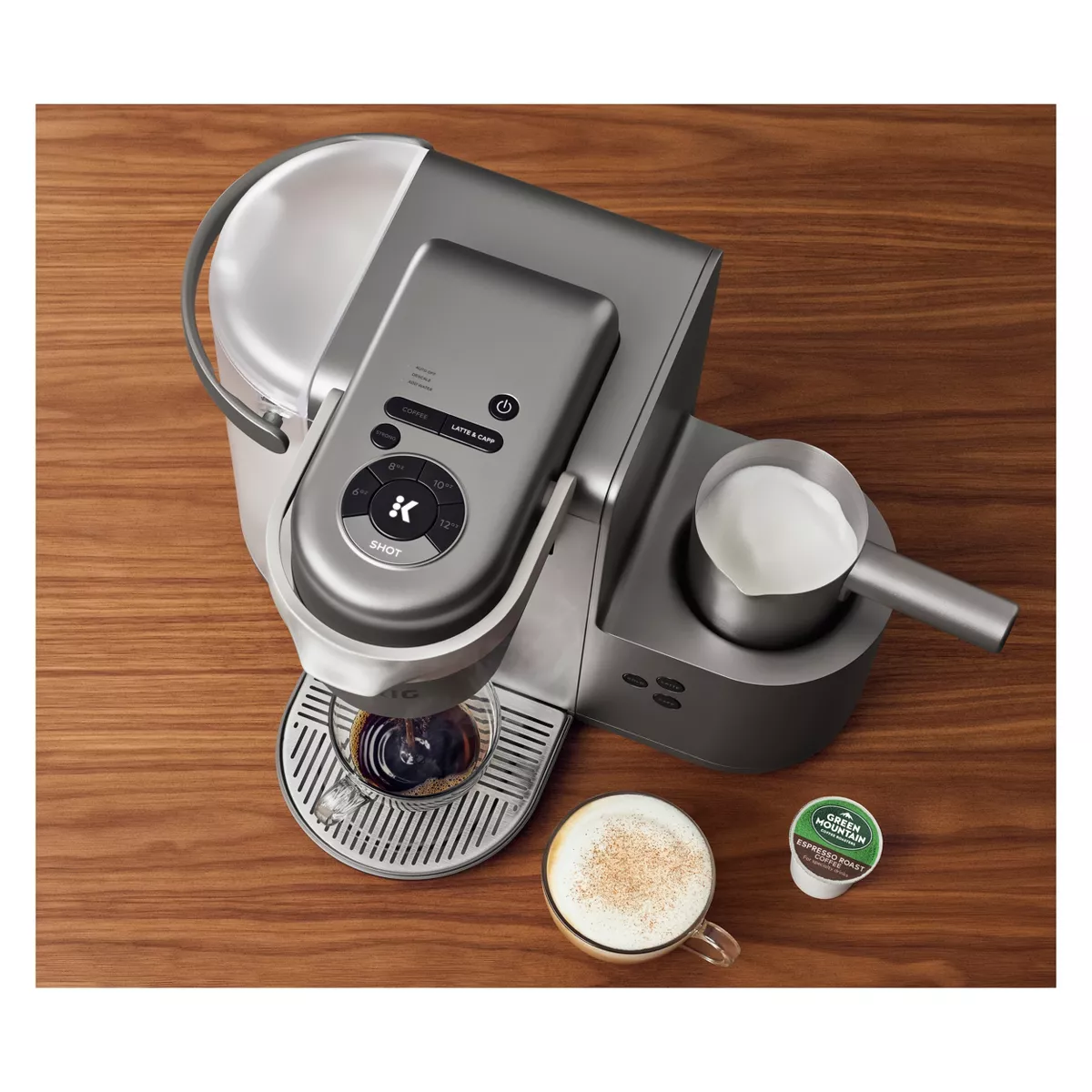 Keurig K-Cafe Special Edition Single-Serve K-Cup Pod Coffee, Latte and Cappuccino Maker - Nickel