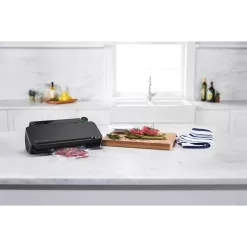 FoodSaver Premier Vacuum Sealer with Dry/Moist/Marinate Modes, Roll Storage and Cutter Bar, and Bags and Roll Starter Kit - Black