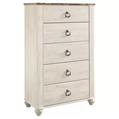 Signature Design by Ashley Willowton Chest of Drawers Cream