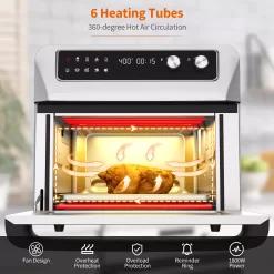 Costway 21QT Convection Air Fryer Toaster Oven 8-in-1 w/ 5 Accessories & Recipe