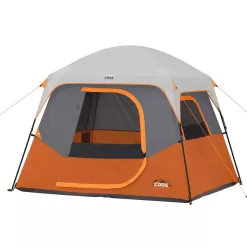 Core Equipment 4 Person Straight Wall Tent - Orange