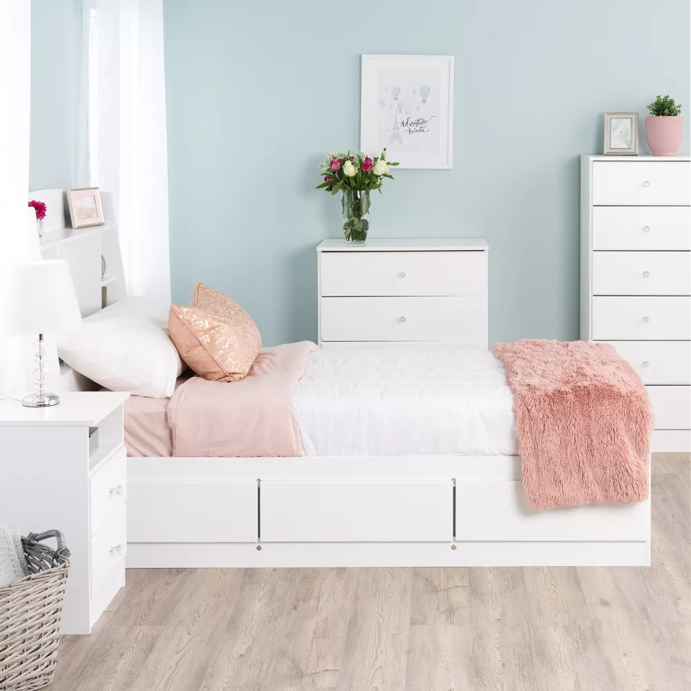 Prepac Astrid 6 Drawer Tall Chest - White