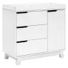 Babyletto Hudson 3-Drawer Changer Dresser with Removable Changing Tray - White