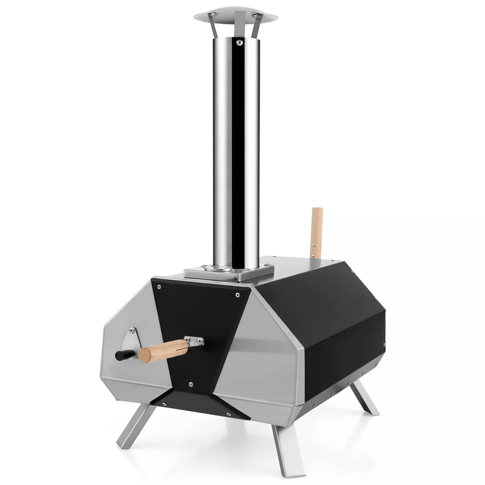 Costway Outdoor Pizza Oven Machine 12'' Pizza Grill Maker Portable with Foldable legs