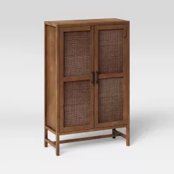 Threshold Warwick Library Cabinet - Brown
