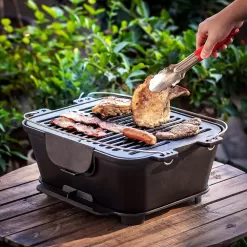 Bruntmor Heavy Duty Pre-Seasoned Cast Iron Portable Grill