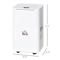 Homcom 21 Pints per Day Console Dehumidifier for Rooms up to 129 Square Feet Sq. Ft.