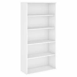 Bush Business Furniture Hybrid 73'' H x 36'' W Standard Bookcase - White